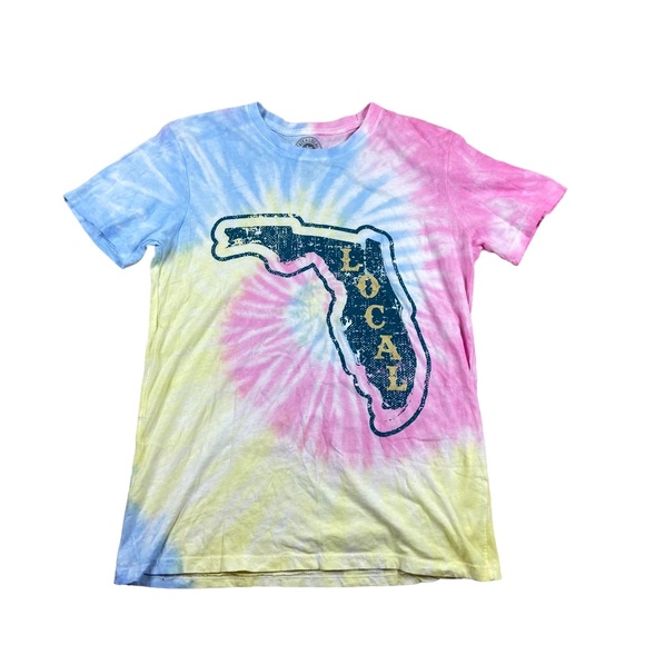 Womens Tie-Dye Florida local T-Shirt Size Medium Cotton - Picture 1 of 3